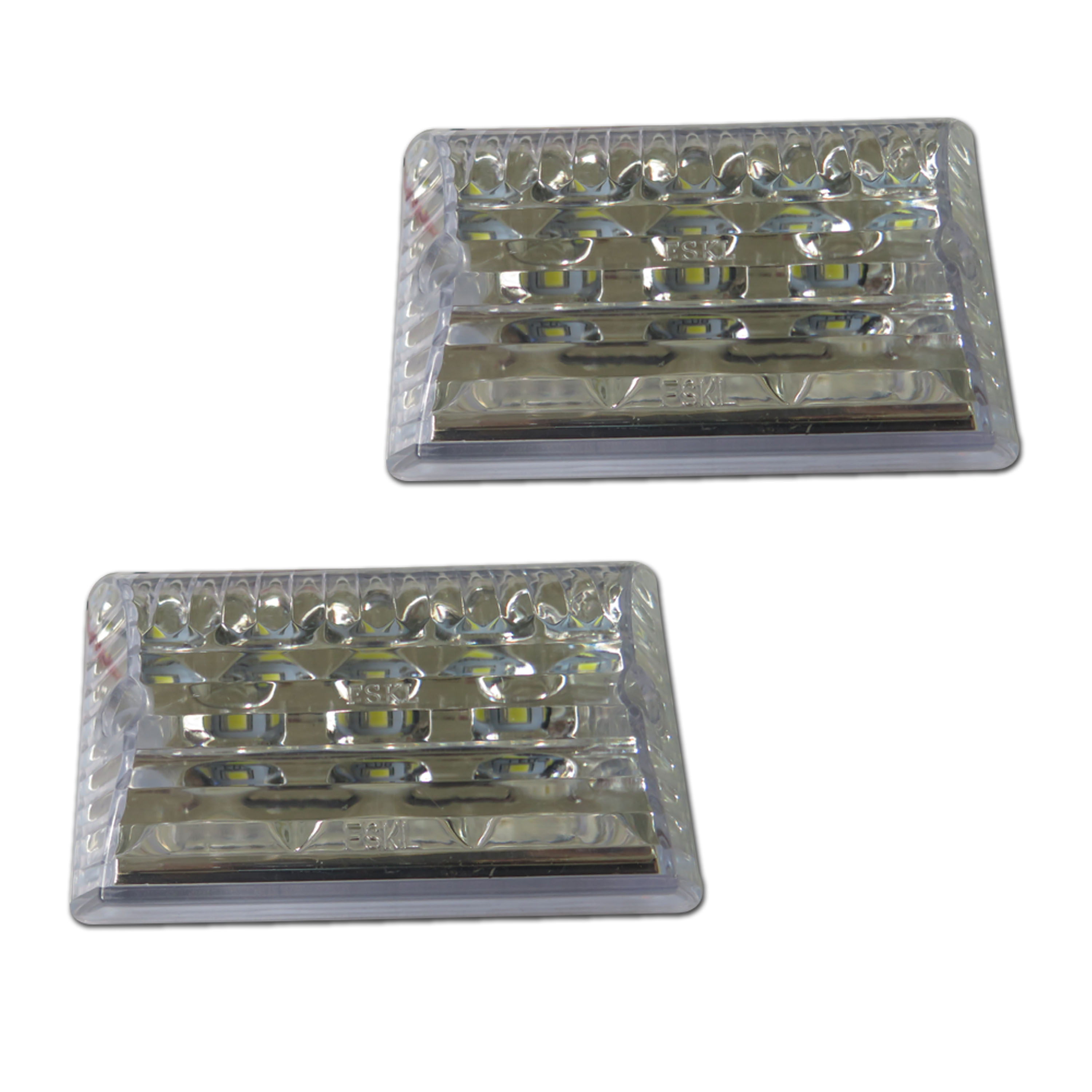 LED SIDE MARKER LAMP 12V 8PCS LED 86X61X31MM WHITE GSE GERMANY